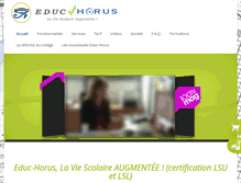 Tablet Screenshot of educhorus.com